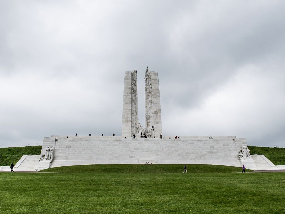 The Vimy Monument (the northeast side).